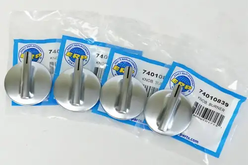 74010839-4 PACK Burner Knob for Jenn Air Gas Range Cooktop PS2088183 AP4100128