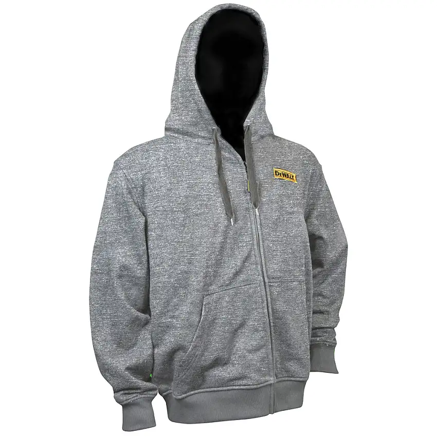 Dewalt DCHJ080B-L 20V MAX Lithium-Ion Men's French Terry Heated Hoodie - Large, Gray (Jacket Only)