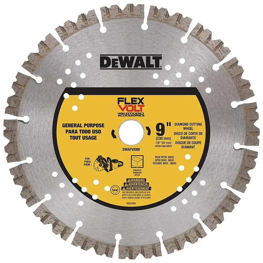 Dewalt FLEXVOLT 9 in. Diamond Cutting Wheel - DWAFV8900