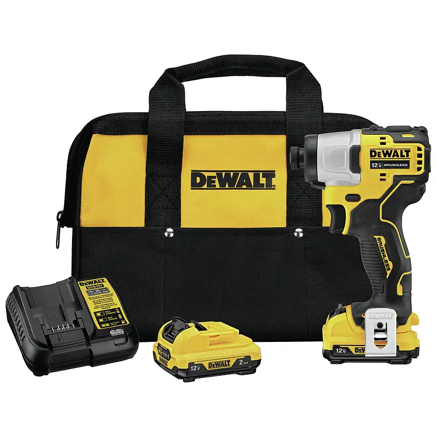 Factory Reconditioned Dewalt XTREME 12V MAX Brushless Lithium-Ion 1/4 in. Cordless Impact Driver Kit (2 Ah)