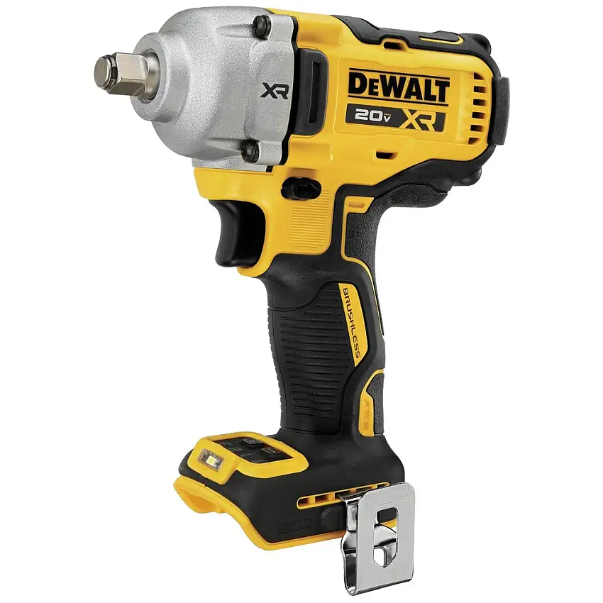 Factory Reconditioned Dewalt 20V MAX XR Brushless Lithium-Ion 1/2 in. Cordless Mid-Range Impact Wrench with Hog Ring Anvil (Tool Only)