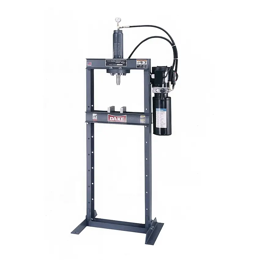 Dake Model Force 10DA 110V 1-Phase 10-Ton Electrically Operated H-Frame Dura-Press - D-909205