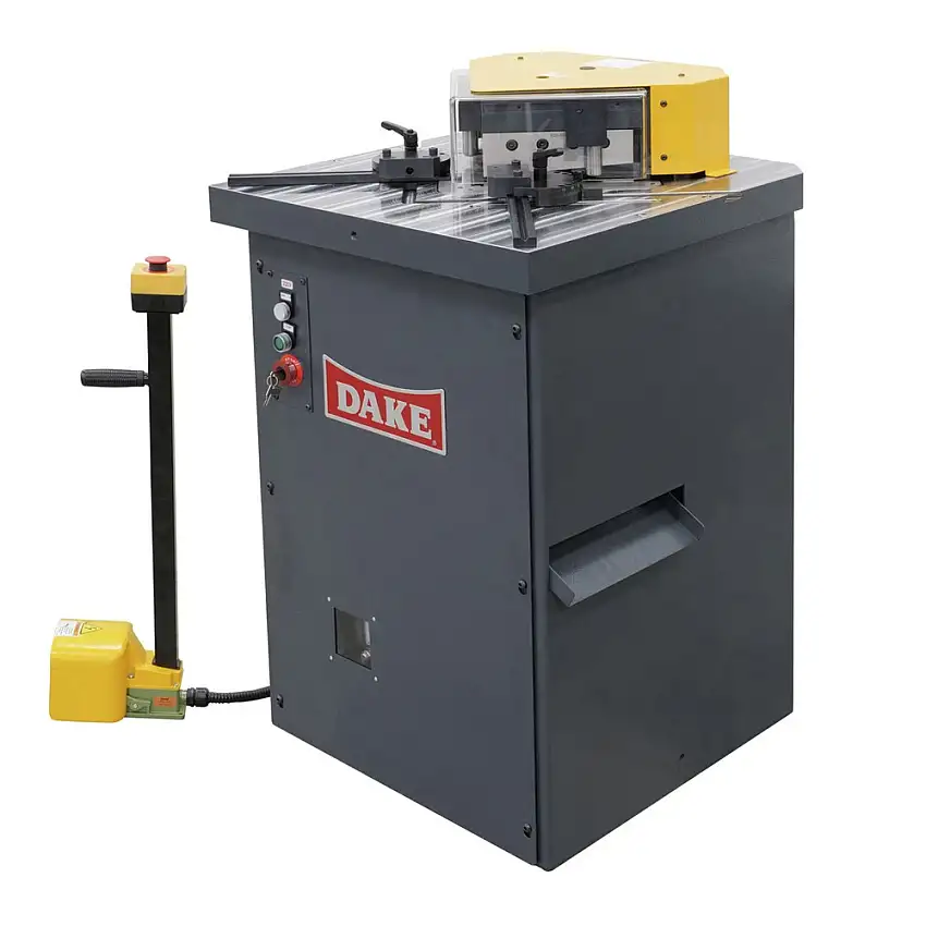 Dake Model DLN-6200 220V 4 HP 3-Phase 4-Gauge Mild Steel Cutting Capacity Hydraulic Sheet Metal Notchers - D-960400