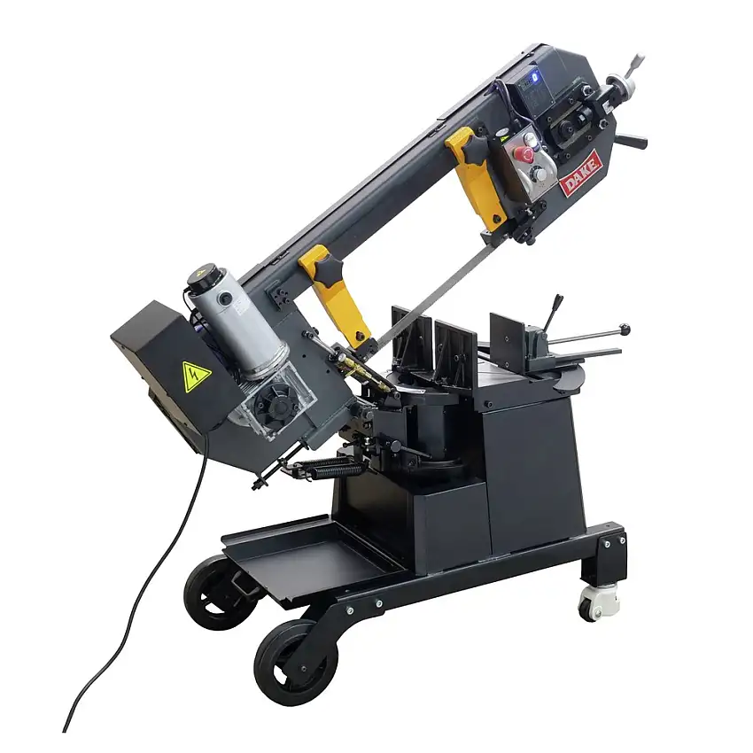 Dake Model SE-810 110V 1-Phase 10 in. Rounds 8 in. x10 in. Flats Horizontal Dual Mitering Bandsaw - D-983113