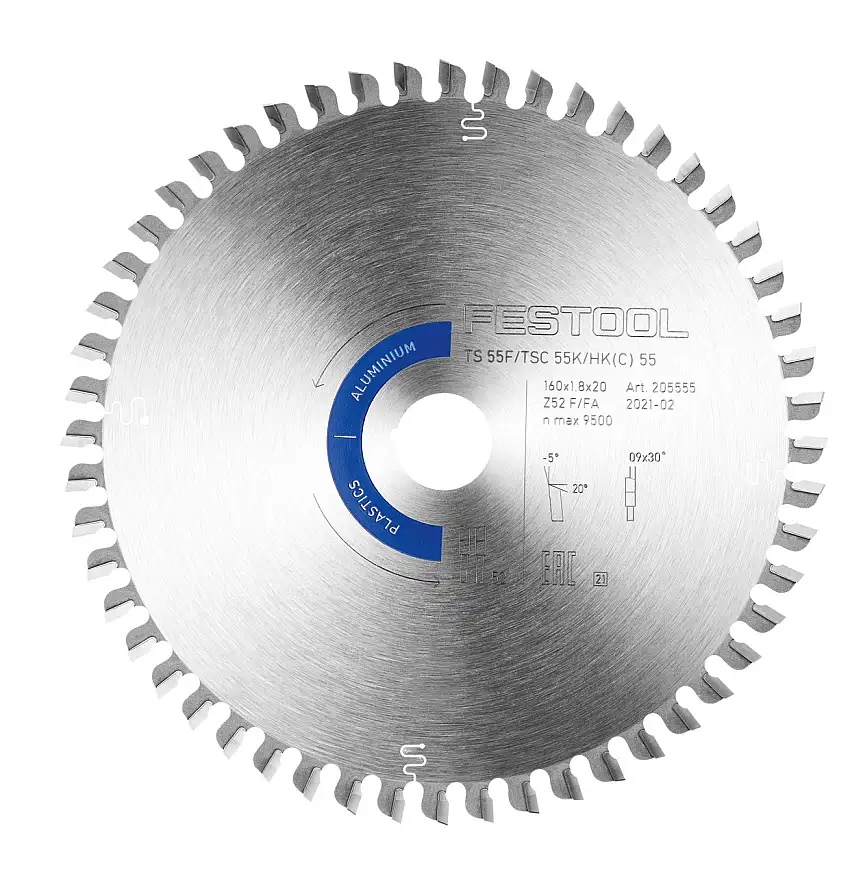 Saw blade Aluminum/Plastics  HW 160x1,8x20 F/FA52 (205563)