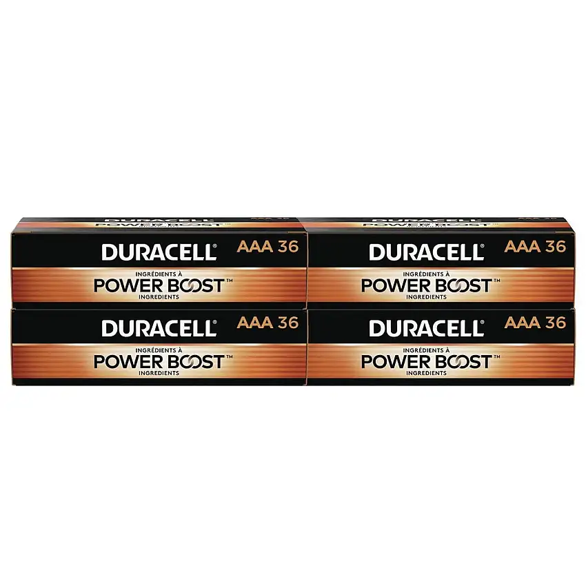 Duracell Power Boost CopperTop Alkaline AAA Batteries (144/Carton) - MN24P36CT