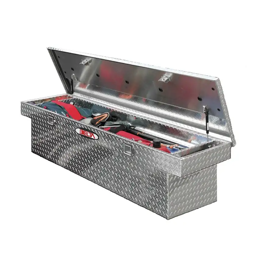 Delta Aluminum Single Lid Deep Full-size Crossover Truck Box (Bright) - 1-301000