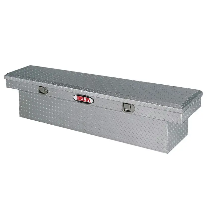 Delta Aluminum Single Lid Slimline Full-size Crossover Truck Box (Bright) - 1-311000