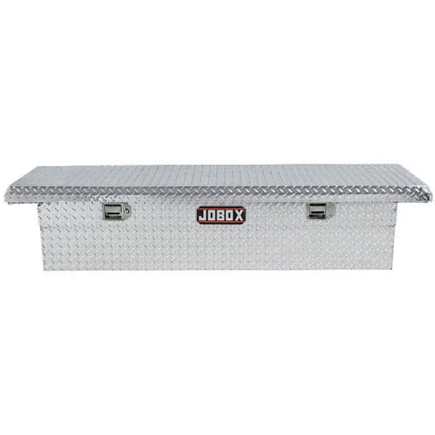 JOBOX Aluminum Single Lid Low-Profile Full-size Crossover Truck Box - Bright - PAC1357000