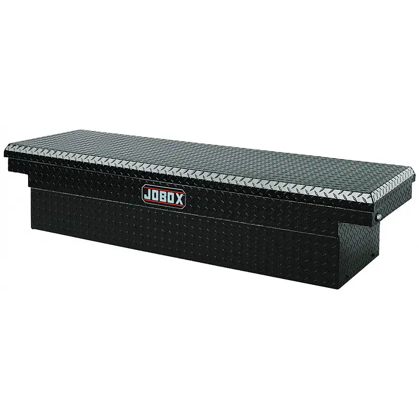JOBOX Aluminum Single Lid Full-size Crossover Truck Box - Black - PAC1580002