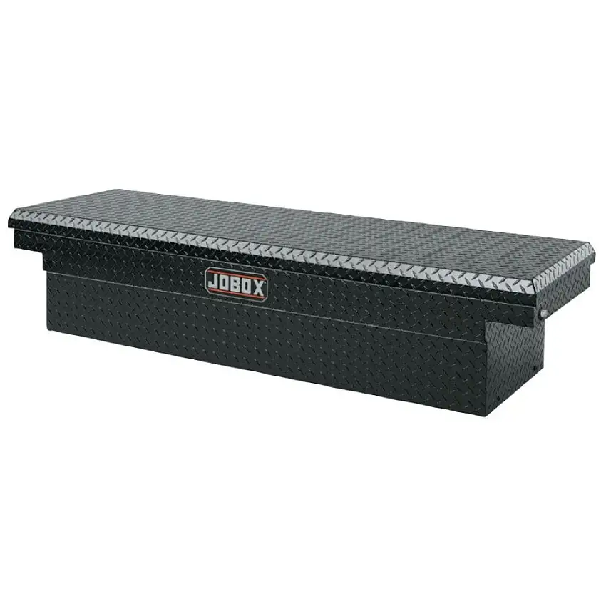 JOBOX Aluminum Single Lid Compact Crossover Truck Box - Black - PAC1587002