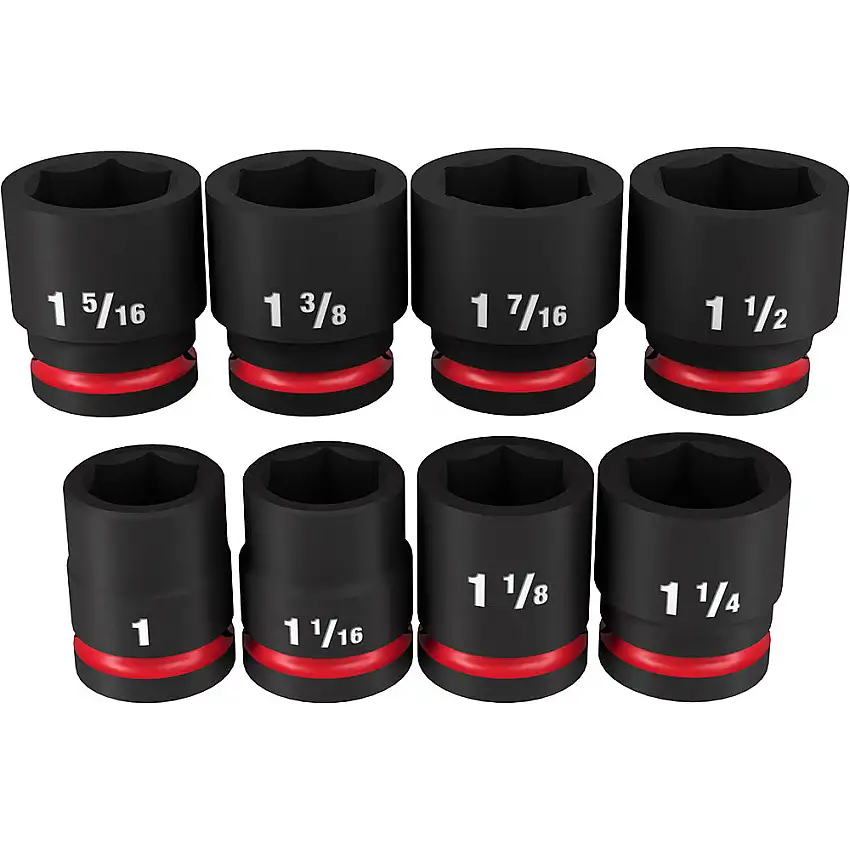 Milwaukee 49-66-7017 8PC Shockwave Impact Duty 3/4" Drive SAE Standard