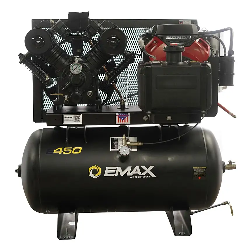 EMAX Honda Engine 18 HP 60 Gallon Oil-Lube Stationary Air Compressor - EGES1860ST