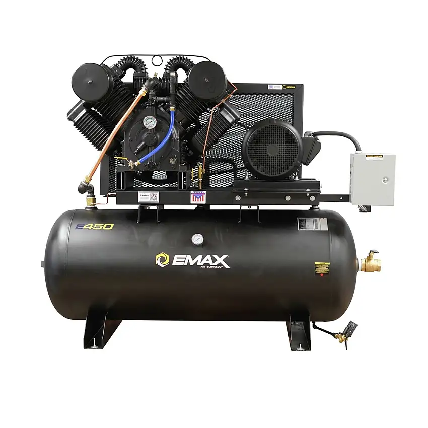 EMAX Industrial Plus 25 HP 120 Gallon Oil-Lube Stationary Air Compressor - EP25H120V3