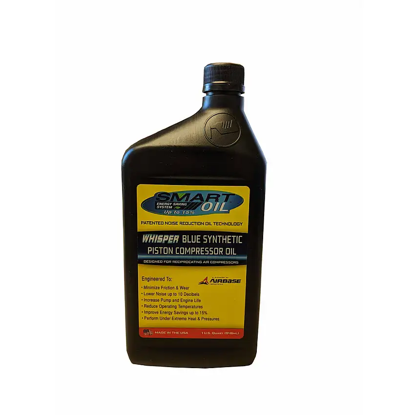 EMAX Smart Oil Whisper Blue 1 Quart Synthetic Piston Compressor Oil - OILPIS102Q