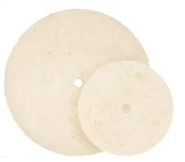 Walter Surface Technologies 07T450 QUICK-STEP Felt Disc | 4-1/2" Diameter | 3000 Max. RPM | Sold by Box of 5