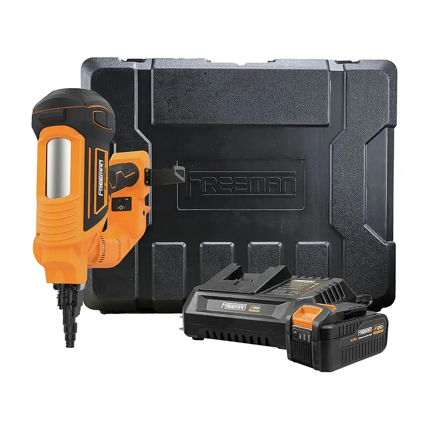 Freeman 20V Brushless Single Pin Lithium-Ion 3 in. Cordless Concrete Nailer Kit (4 Ah) - PE20VCNPN