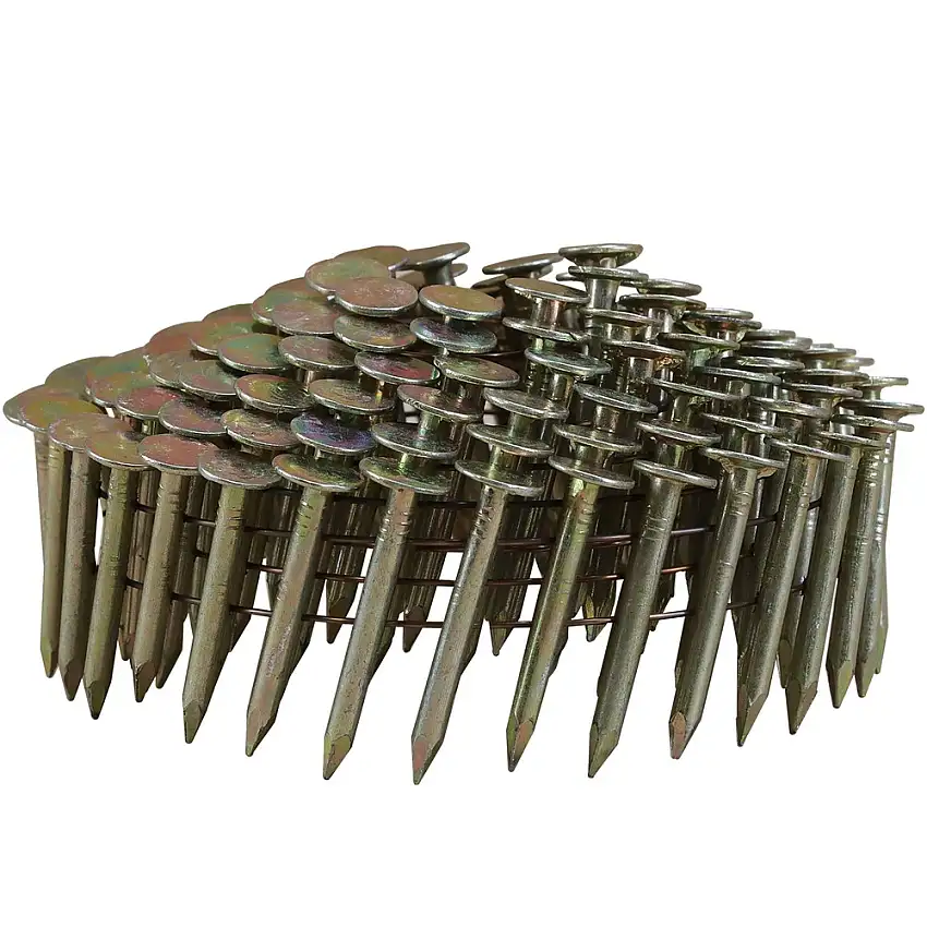 Freeman 15 Degree 1-1/4 in. Wire Collated Galvanized Smooth Shank Coil Roofing Nails (7200 Count) - RN-125EG