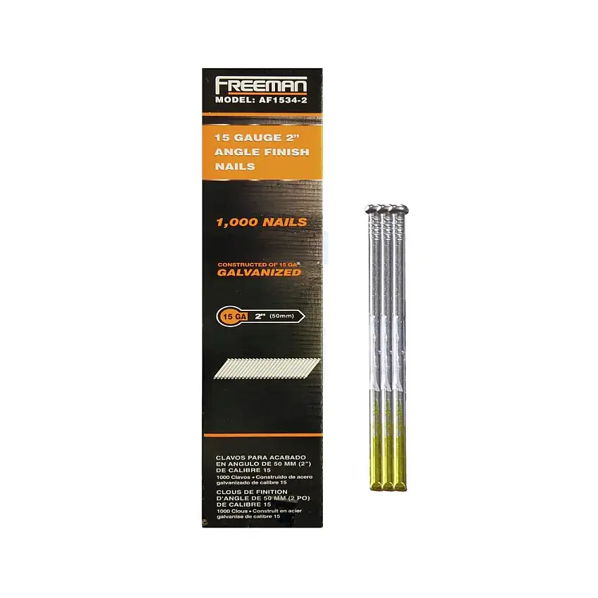 Freeman 15 Gauge/34-Degrees/ 2 in. Stainless Steel Angle Finish Nails (1,000 Pc) - SSAF1534-2