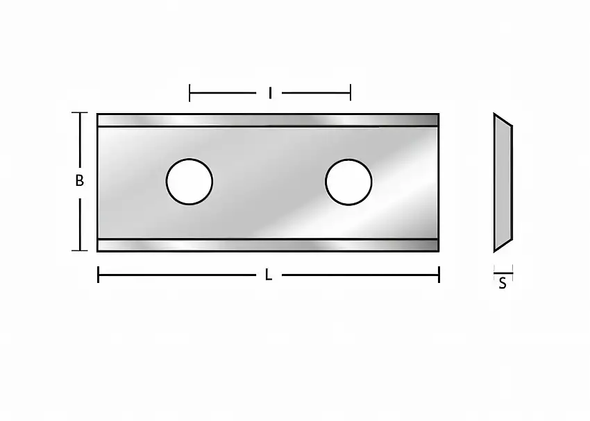 HM reversible blades 30 x 12 x 1.5 universal
