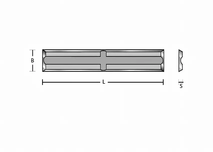 HM reversible blades 30 x 5.5 x 1.1 Chipboard
