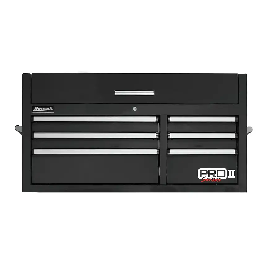Homak 41 in. Pro 2 6-Drawer Top Chest - Black - BK02041062