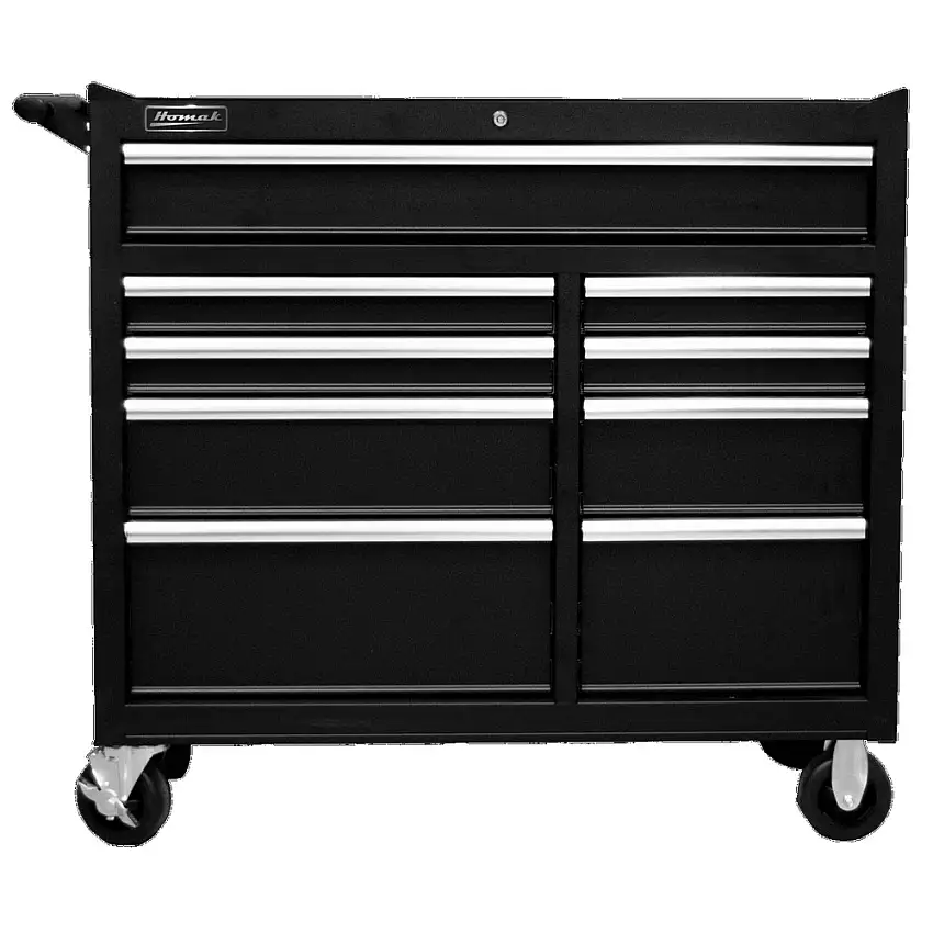 Homak SE 41 in. 9-Drawer Roller Cabinet - Black - BK04041097