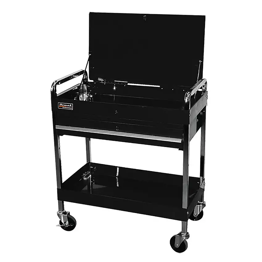 Homak 1-Drawer 32 in. Professional Service Cart - Black - BK05500190