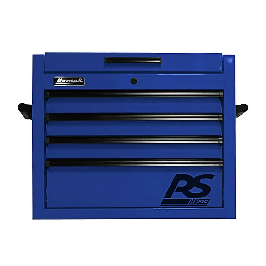Homak 27 in. RS Pro 4-Drawer Top Chest - Blue - BL02027401
