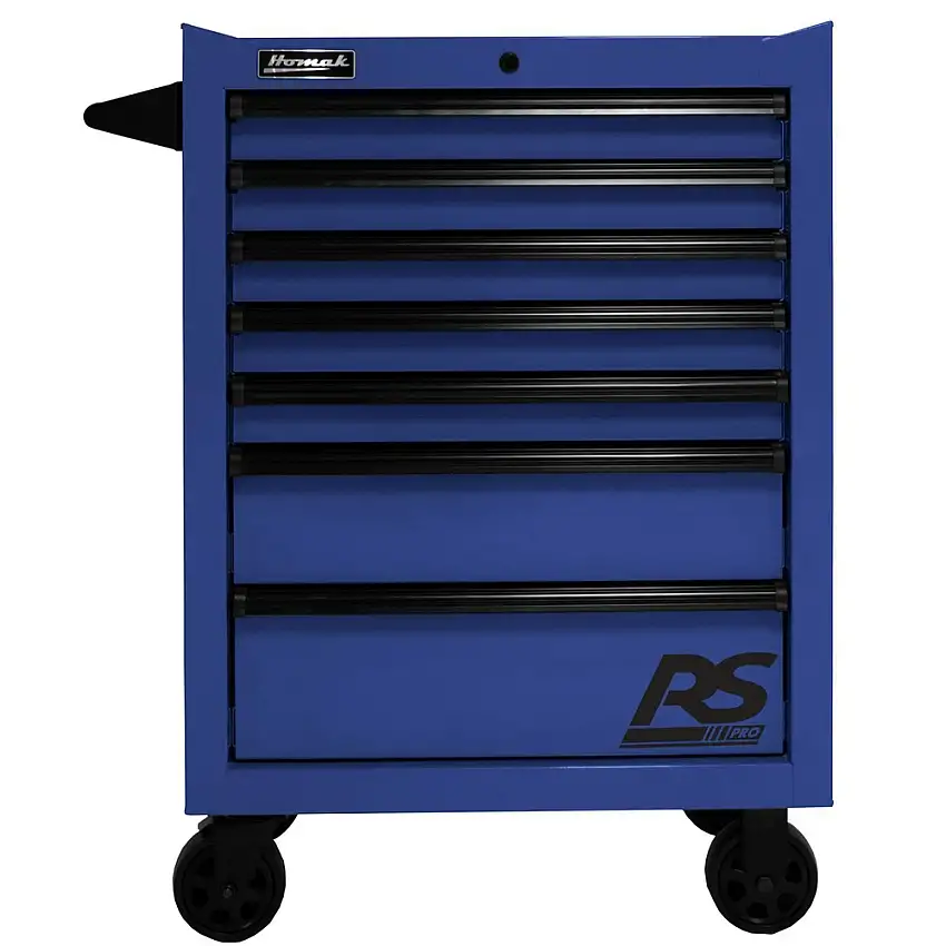 Homak RS Pro 27 in. 7-Drawer Roller Cabinet - Blue - BL04027770