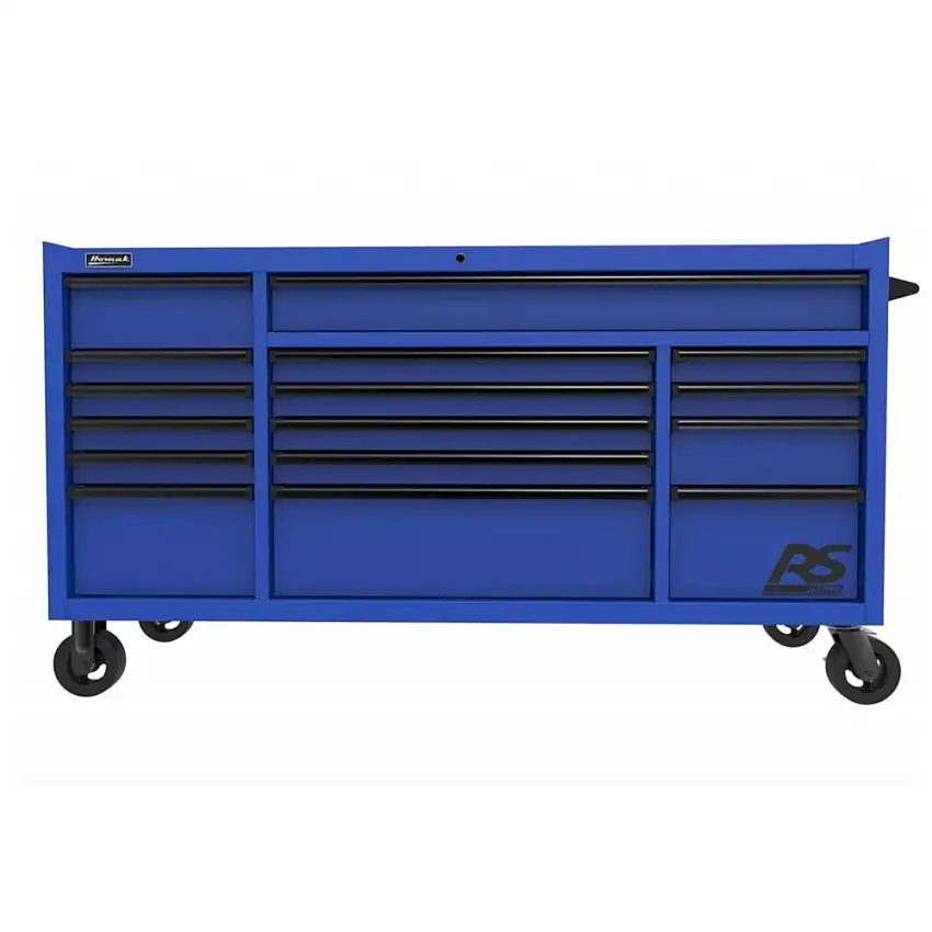 Homak RS PRO 72 in. 16 Drawer Roller Cabinet - Blue - BL04072160