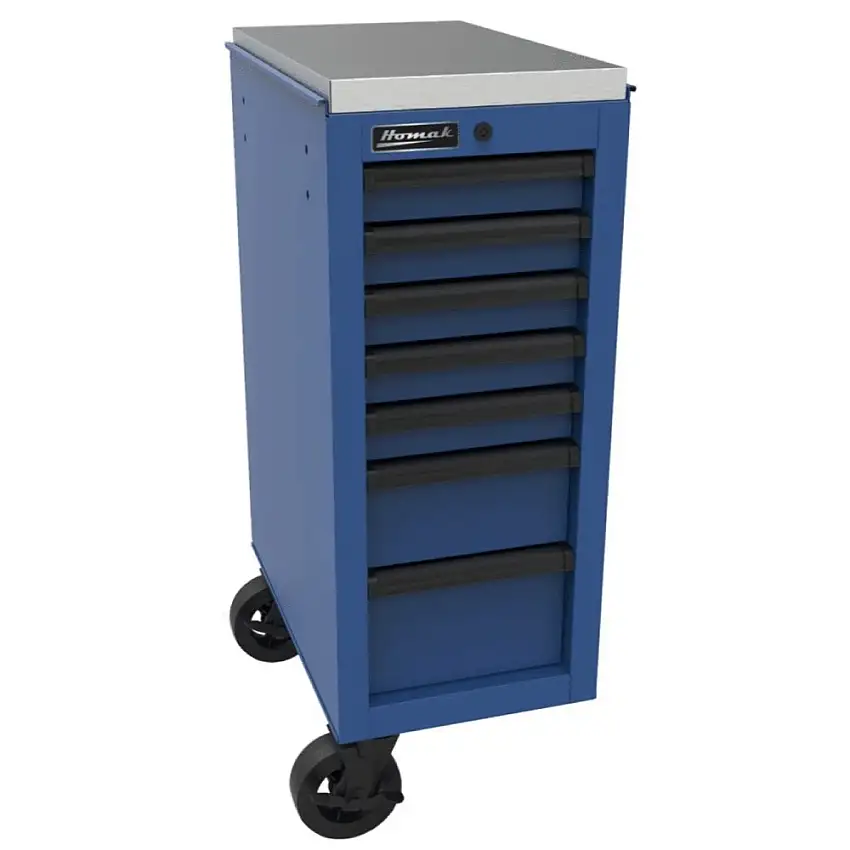 Homak RS Pro 14.5 in. 7-Drawer Side Cabinet - Blue - BL08014070