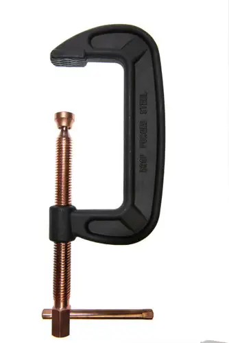 Palmgren 9629110 Heavy Duty C-Clamp With Copper Spindle | 10" Max Open Capacity | 15/16" Spindle Diameter | 4-7/8" Throat Capacity