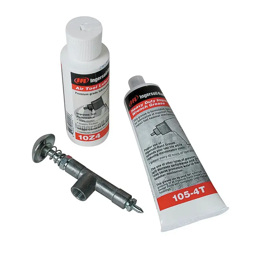 Ingersoll Rand Air Care Lubrication Kit with 105-4T Air Tool Oil, Grease, and Grease Gun - 105-LBK1