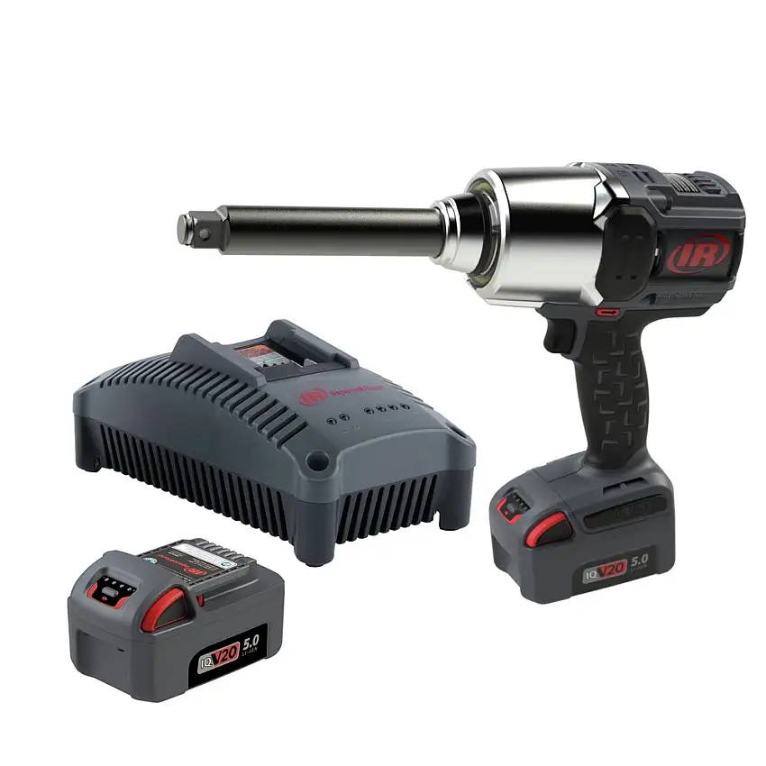 Ingersoll Rand IQV20 20V Lithium-Ion 2000 ft-lbs. Breakaway Torque 3/4 in. Square Cordless Impact Wrench Kit (5 Ah) - W8571-K2