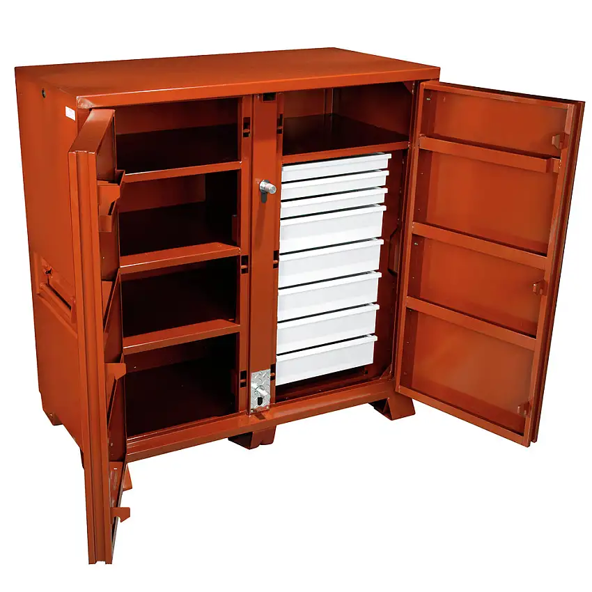 JOBOX Extra Heavy-Duty Steel 2-Door Drawer Cabinet - 1-679990