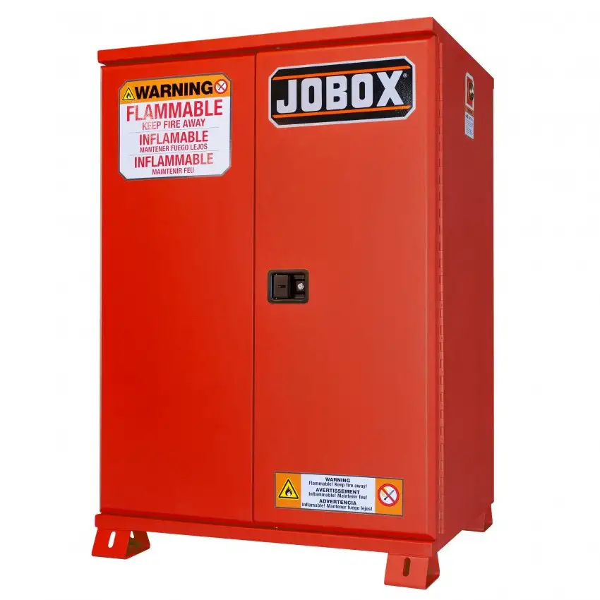 JOBOX 12 Gallon Heavy-Duty Safety Cabinet - Red - 1-850610