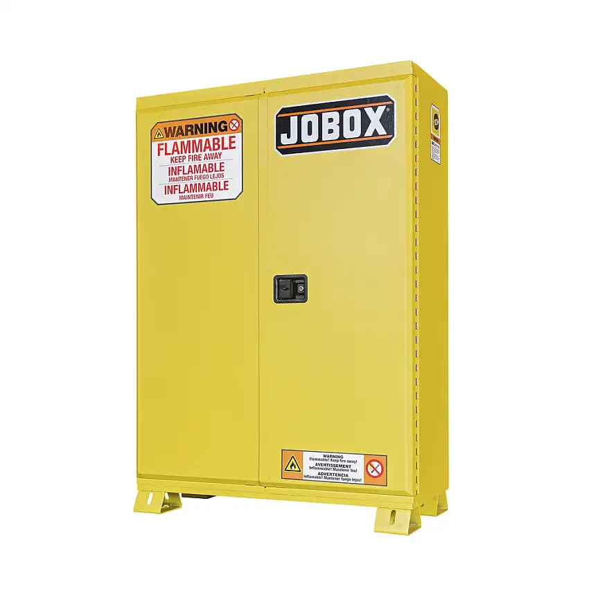 JOBOX 60 Gallon Heavy-Duty Safety Cabinet - Yellow - 1-858990