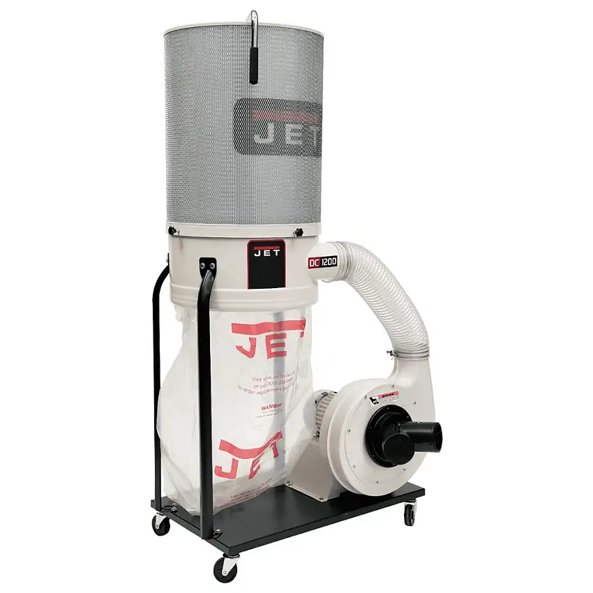 JET DC-1200VX-CK3 230V/460V Vortex 2HP Three-Phase Dust Collector with 2-Micron Canister Kit - JT9-710704K