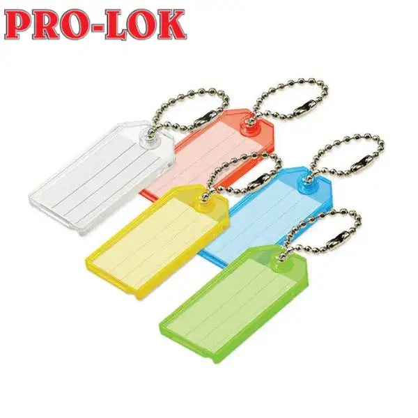 Pro-Lok - Key Tag w/Chain (100 Pack)