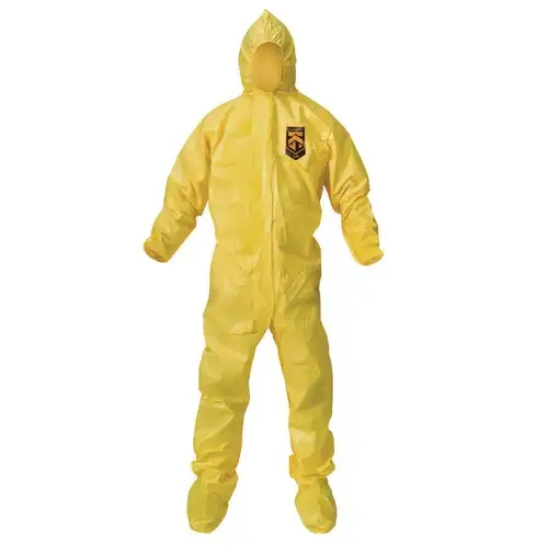 Ansell A70 Chemical Spray Protection Coveralls - Medium/Yellow (12/Carton)
