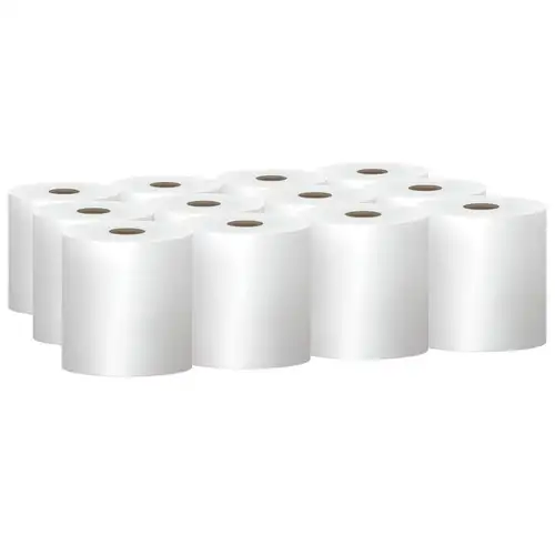 Scott 01040 8 in. x 800 ft. 1.5 in. Core 1-Ply Essential Hard Roll Towels - White (12 Rolls/Carton)