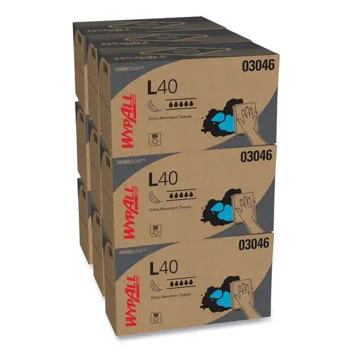 WypAll 10.8 in. x 10 in. POP-UP Box L40 Towels - White (810/Carton)