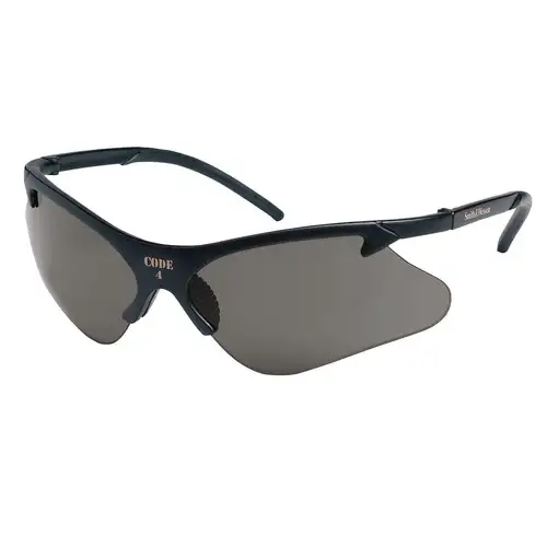 Kimberly-Clark Code 4 Safety Glasses - Black Frame, Smoke Lens (12/Box)