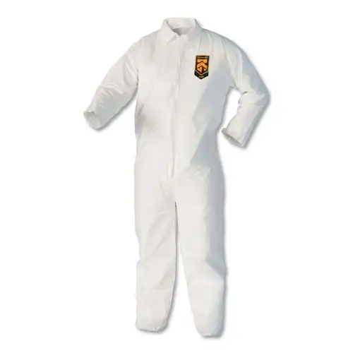 Ansell A40 Coveralls - X-Large, White (25/Carton)