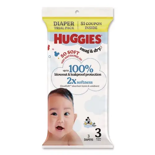 Huggies Size 3 16 lbs. to 28 lbs. Snug and Dry - Disney Design (30/Carton)