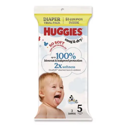 Huggies Size 5 Over 27 lbs. Snug and Dry - Disney Design (30/Carton)