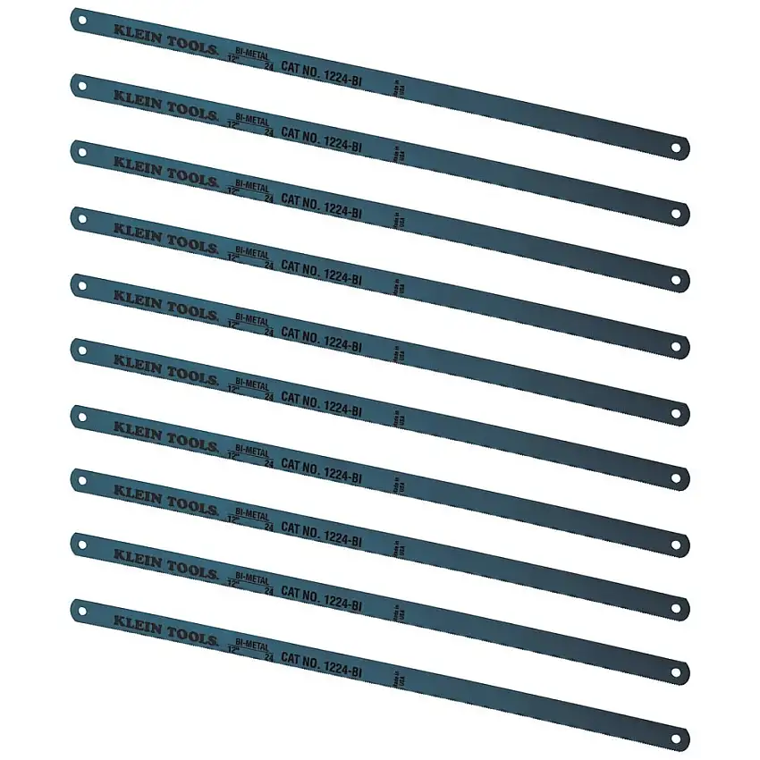 Klein Tools 1224BI-P 10-Piece 12 in. 24 TPI Bi-Metal Blades