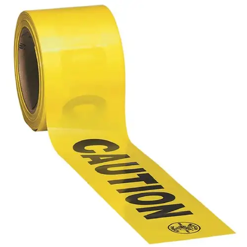 Klein Tools 3 in. x 1000 ft. CAUTION Barricade Tape - Yellow