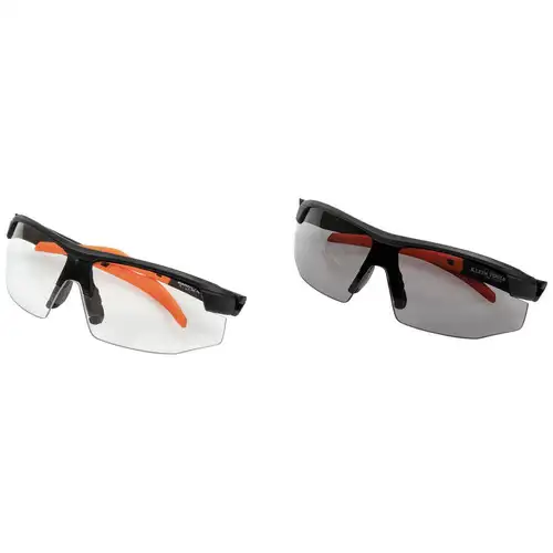 Klein Tools 60174 2-Piece Standard Semi-Frame Safety Glasses Combo Pack - Clear/Gray Lens